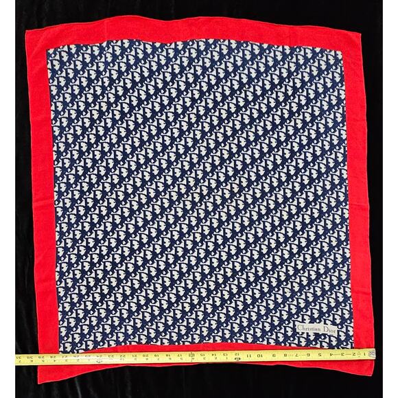 Vintage Christian Dior Trotter Monogram Silk Scarf - Picture 4 of 6